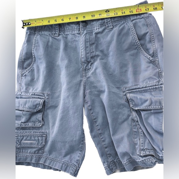Eddie Bauer Mens 33 Cargo Shorts Gray 10” Work Shorts 100% Cotton - Picture 4 of 7